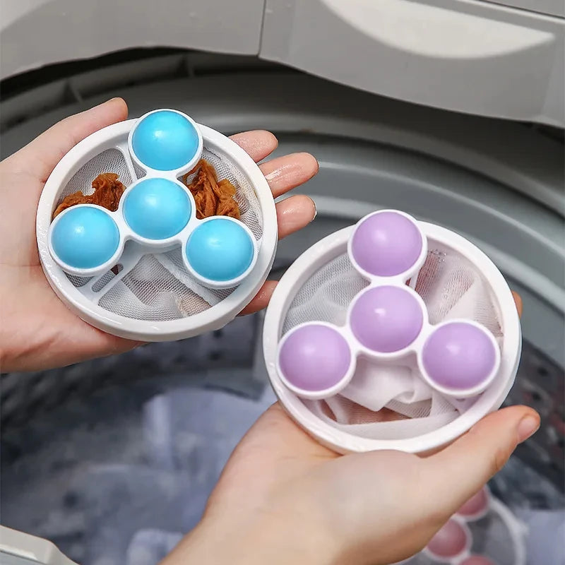 Washing Machine Hair Catcher Pet Hair Removal Floating Clothes Collect ...