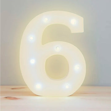 3D LED Light Warm Decorative Lighting Number 6 Design