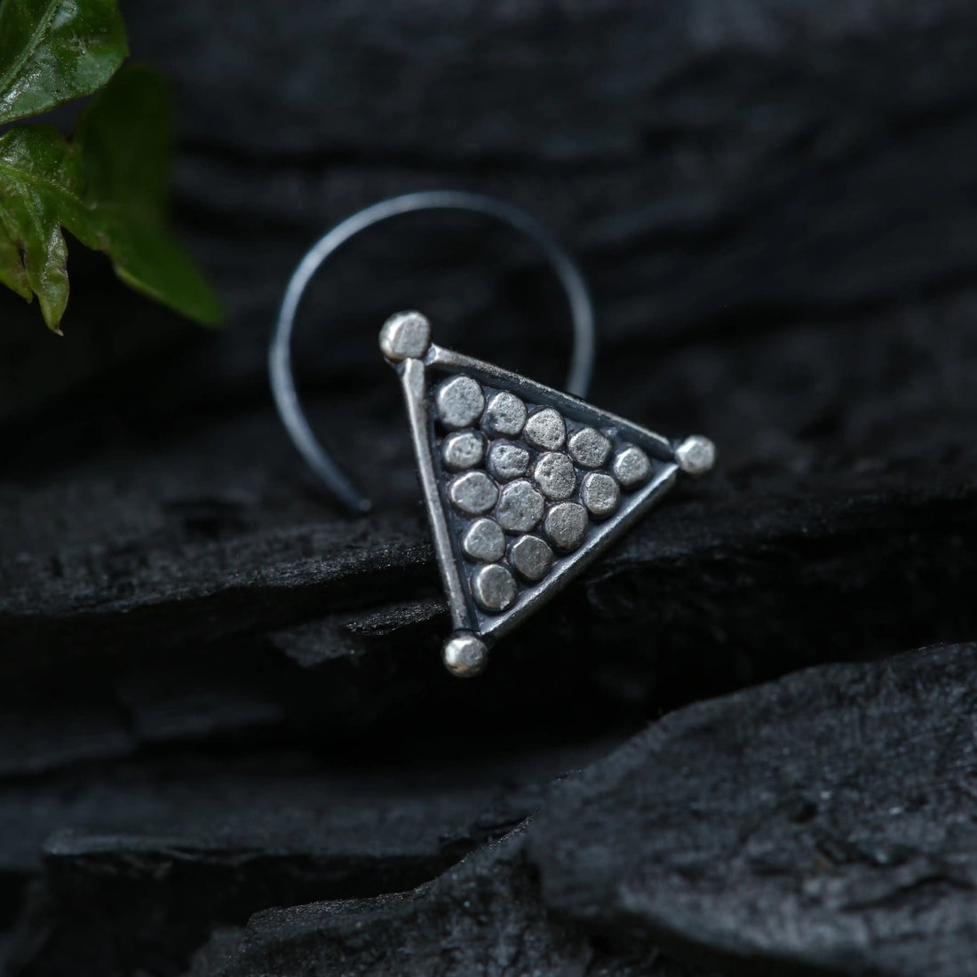 Women's Triangle Nose Pin 925 Sterling Silver Minimal Jewelry Gift
