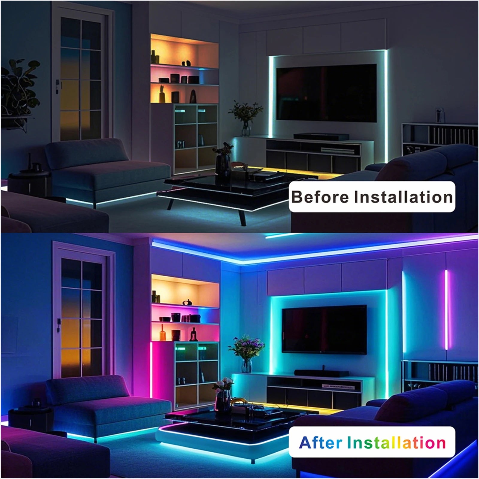 WS2811 WS2812B WS2815 WS2813 RGB IC LED Strip Lights 30/60/144 pixels per meter individually addressable smart lights DC5V/12V