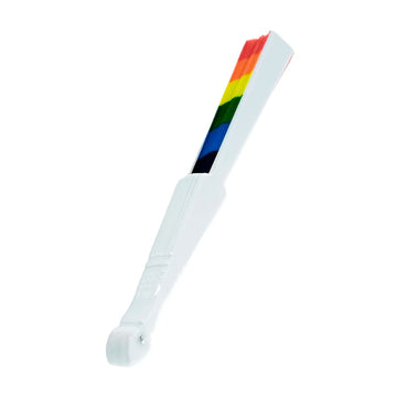 [GDL] 1pc Rainbow Fabric Portable & Wearable Fan with Plastic Handle BT-1723