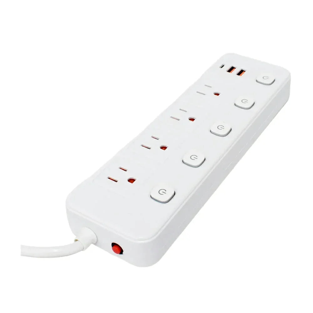 [GD] Buytiti power strip with 2 meter cable, 4 outlets, 2 USB ports and 1 USB-C type port with switches