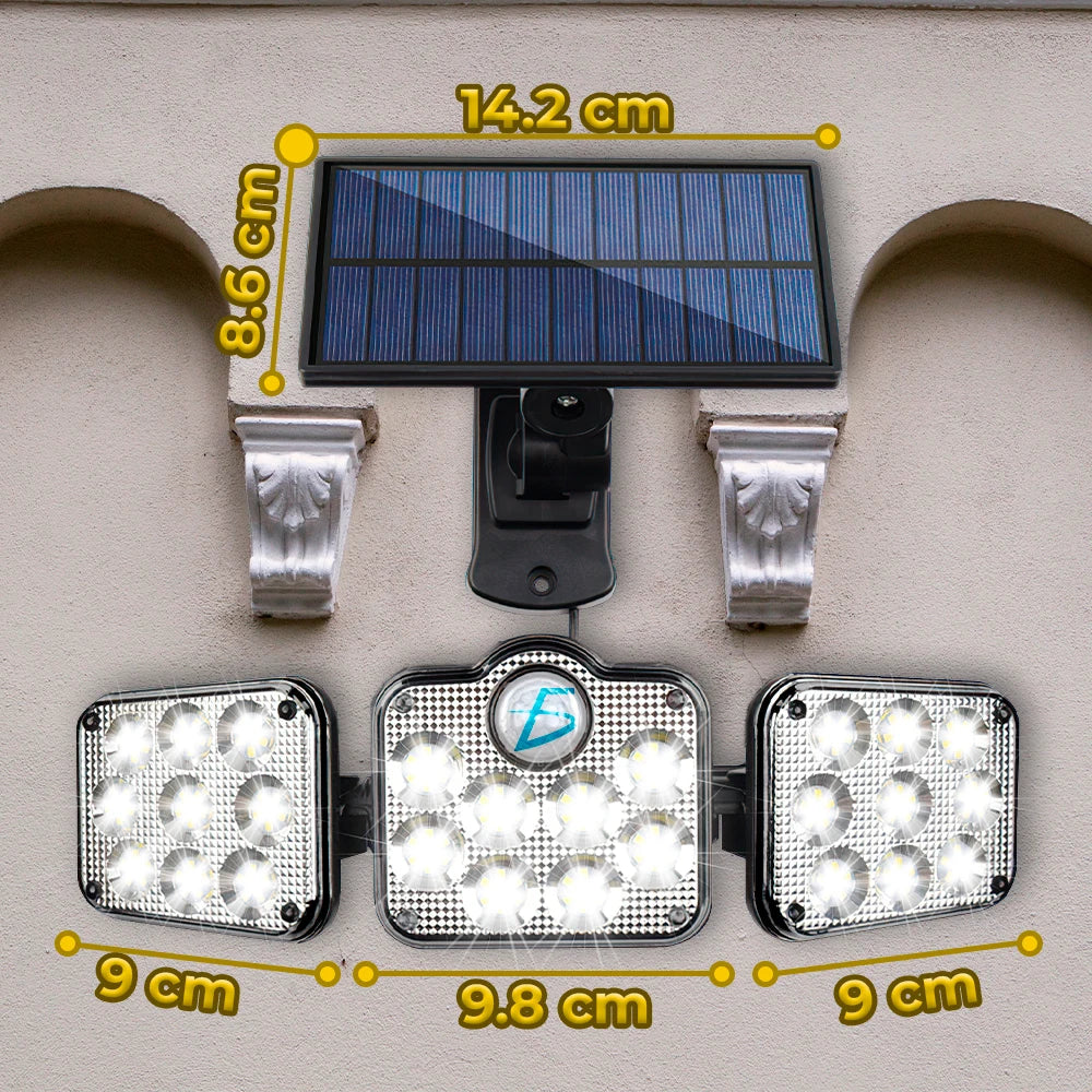 Waterproof Solar LED Lamp with Motion Sensor Energy Efficient Outdoor Lighting Solution