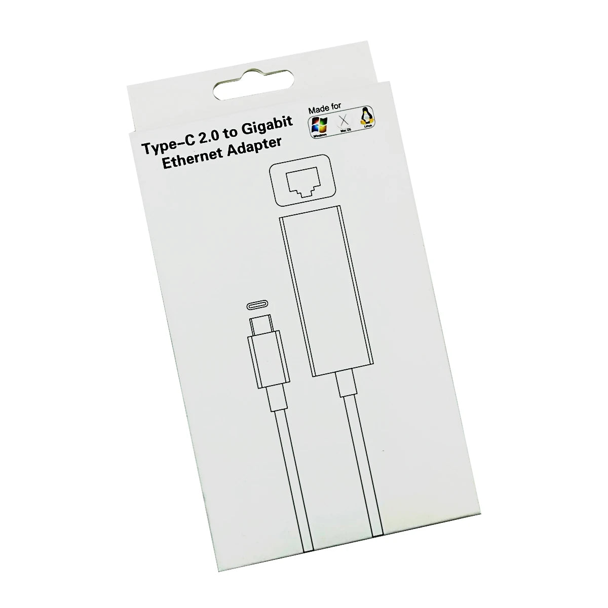 [GDL] Type C 2.0 to Gigabit Ethernet Adapter Converter USB Gadgets USB C Input to LAN Network RJ45