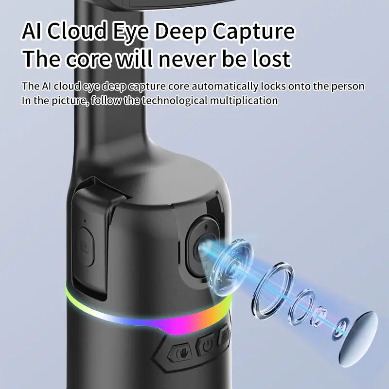 Auto Face Tracking Sensor Smart Remote Control 360 Degree Mobile Gimbal Stabilizer Phone Handheld Cooling Live-Streaming Device