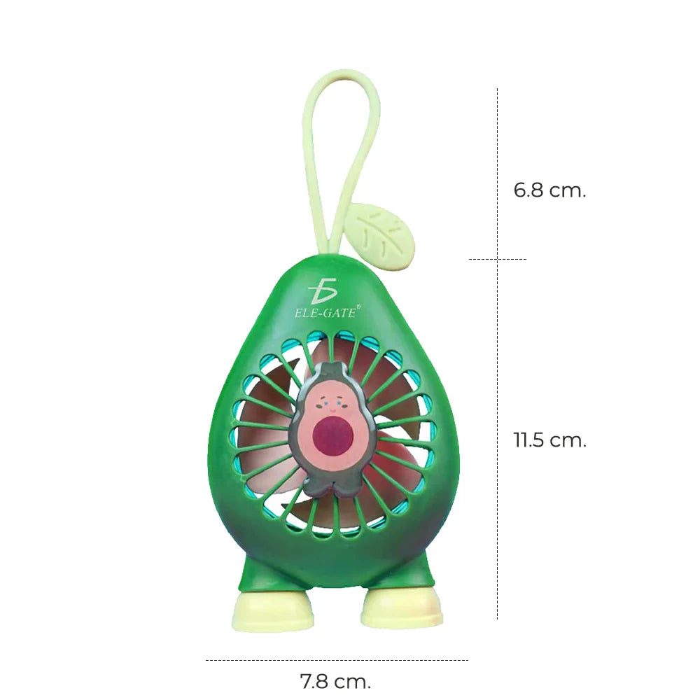 Mini Portable Rechargeable USB Fan 4 Collectible Models Wearable 3-Speed Feature for Household Use