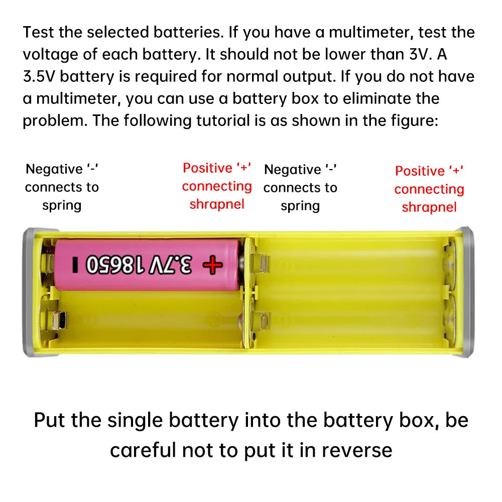 8*18650 Power Bank Battery Case 22.5W PD 45W Fast Charging Battery Storage Box Welding Free USB+Type-C Port