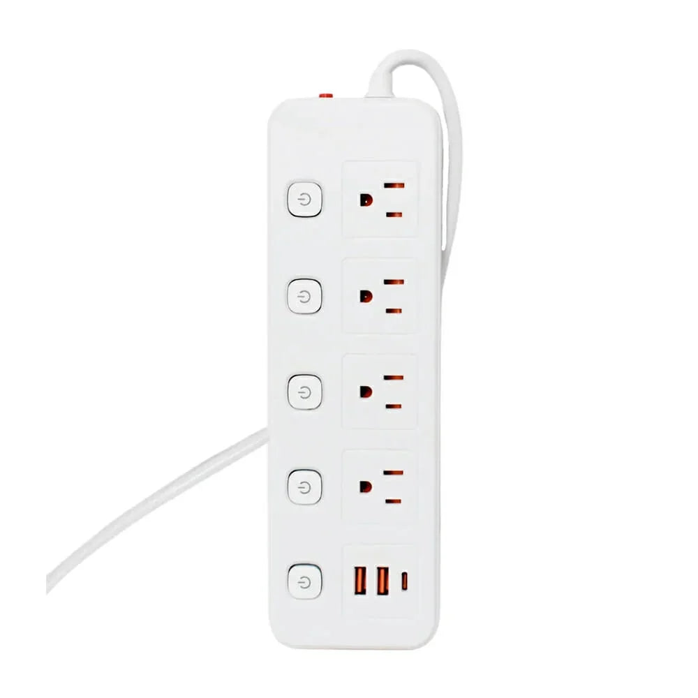[GD] Buytiti power strip with 2 meter cable, 4 outlets, 2 USB ports and 1 USB-C type port with switches