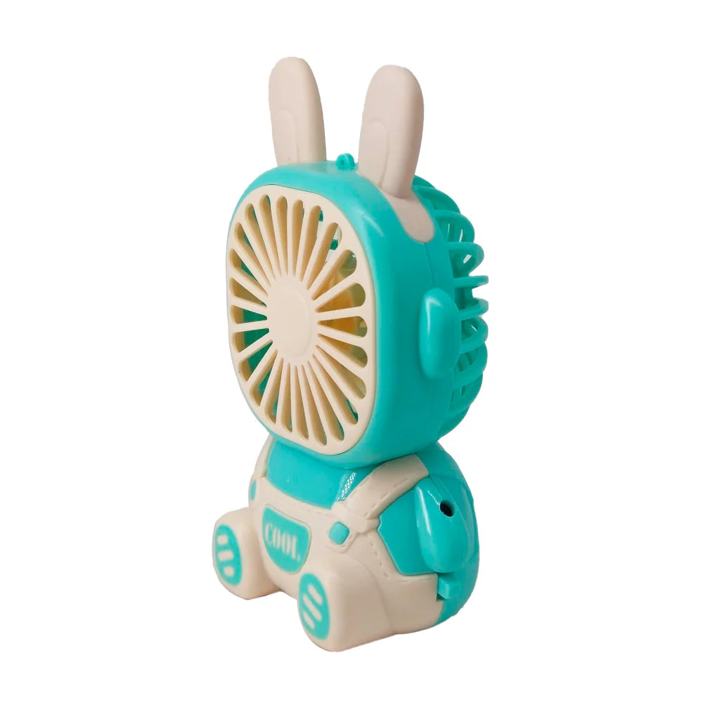 Mini Portable Rechargeable Fan Animal Ears Wearable Handheld Design 5V Three-Speed Options Variety Designs for Household Use