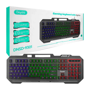 [GD] Buytiti wired gaming keyboard with RGB lights and mechanical switches / gaming keyboard with lights / dnsd-9301