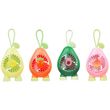 Mini Portable Rechargeable USB Fan 4 Collectible Models Wearable 3-Speed Feature for Household Use