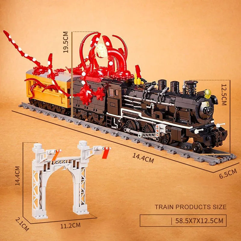 Infinite Steam Train Building Blocks - Kids' Creative Educational Assembly Model Toy, Ideal Birthday Gift for Children!