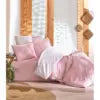 Minimal Single Cotton Box Duvet Cover Set in Best Pink-Premium Product Category