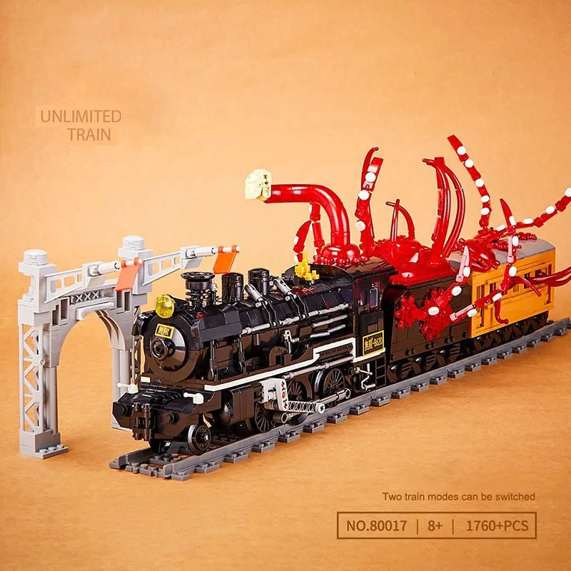Infinite Steam Train Building Blocks - Kids' Creative Educational Assembly Model Toy, Ideal Birthday Gift for Children!