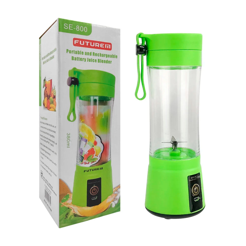 Futurem 380ml Portable Mini Blender Cup Smoothies Maker Rechargeable USB Charging Heating Feature Variety Colors Kitchen