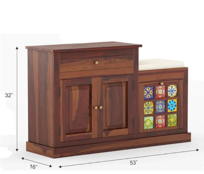 Modern and Luxury Solid Wood and Iron Customized Handmade Handicraft Living Room Show Rack Storage Foldable