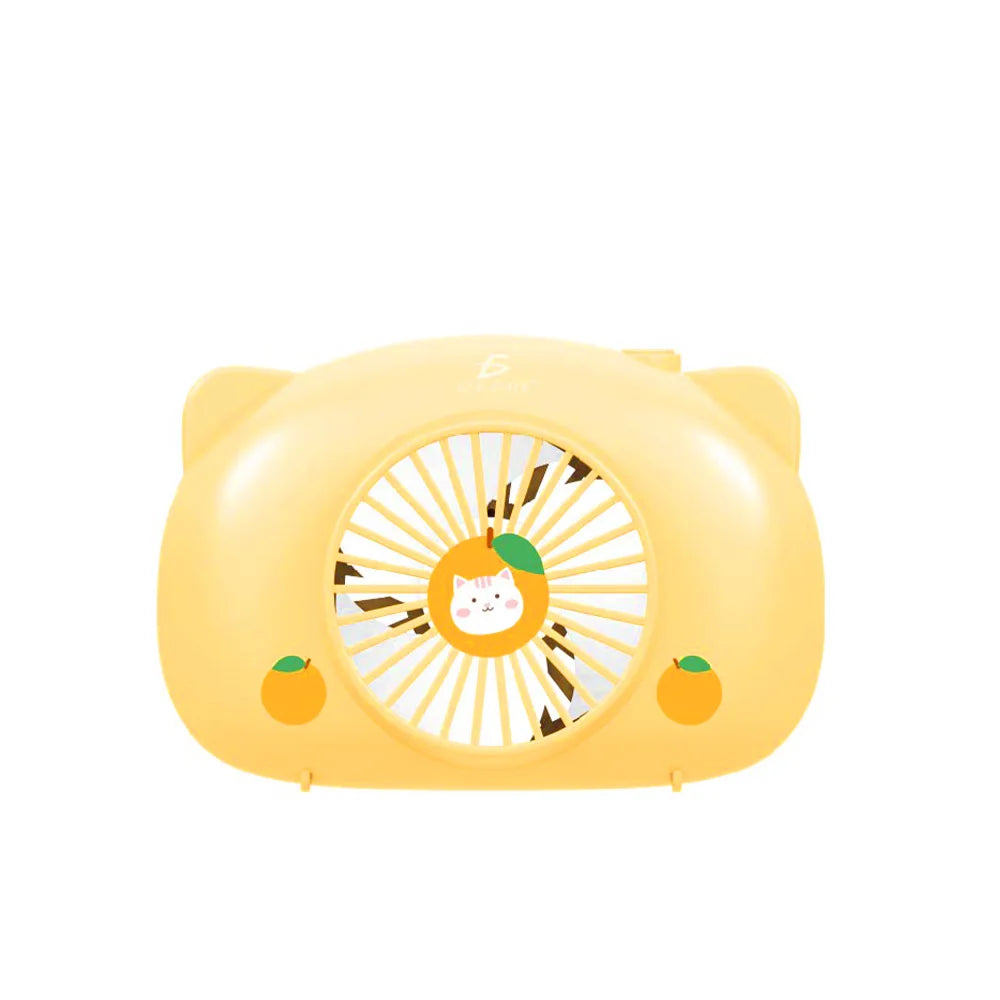 Mini Portable USB Rechargeable Fan Personal 3-Speed Wearable Fan with Pastel Colors for Household and Car Use 5V Wind Speed