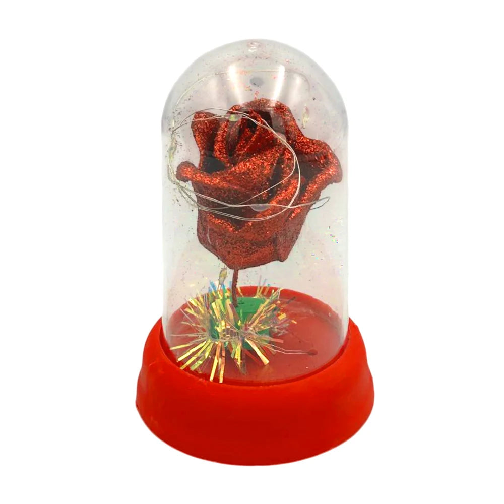 [GDL] 13 cm Variety of Colors Foam Rose with Glitter and LED Light Strip Just for You QR-369 Decorative Lighting