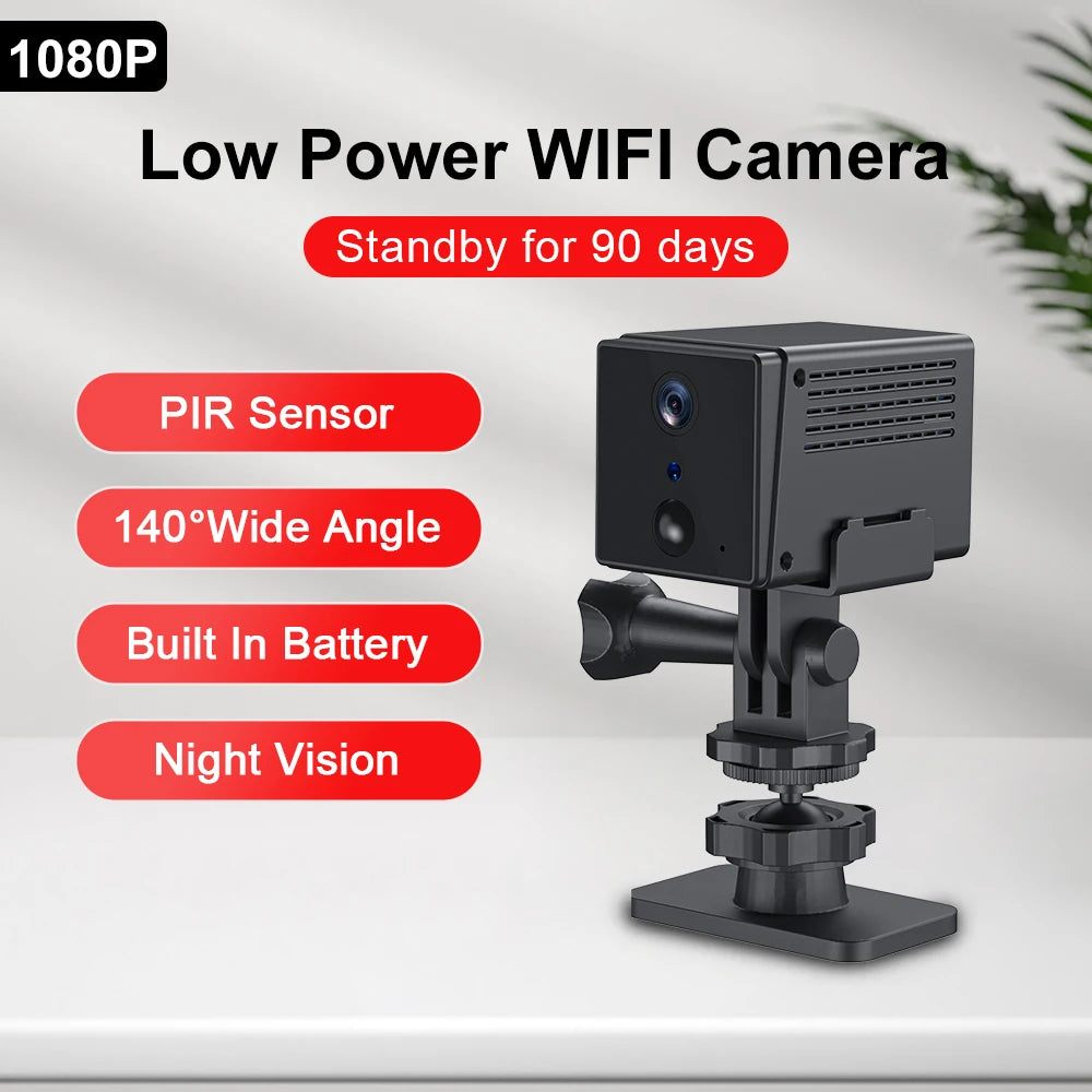 2025 New 4G SIM Card CCTV Night Vision Mini Camera WiFi 1080P Car Security Camera WD20/WD21 Two-way Audio Video Mini Cameras