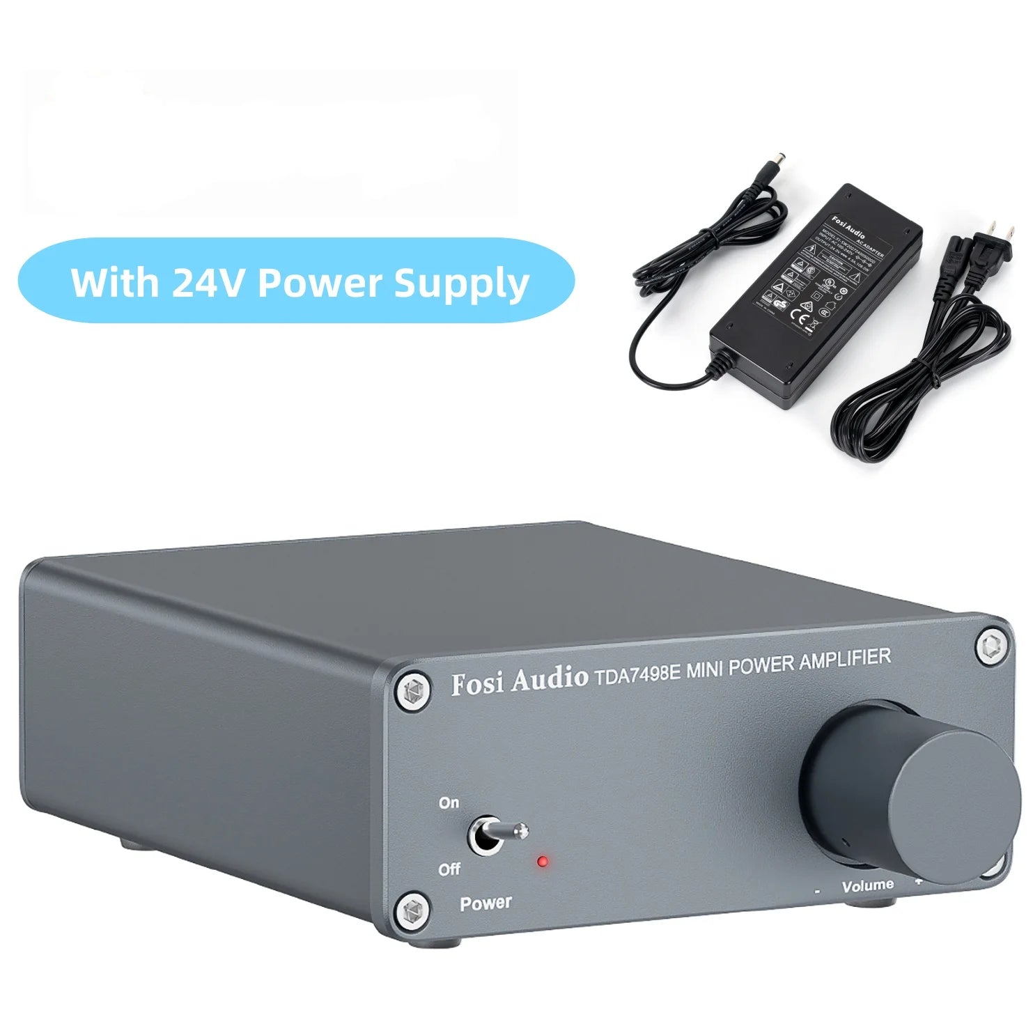 Fosi Audio TDA7498E 2 Channel Sound Power Amplifier Audio Receiver Mini HiFi Amp Home Theater Speakers 160W x 2 amplificador