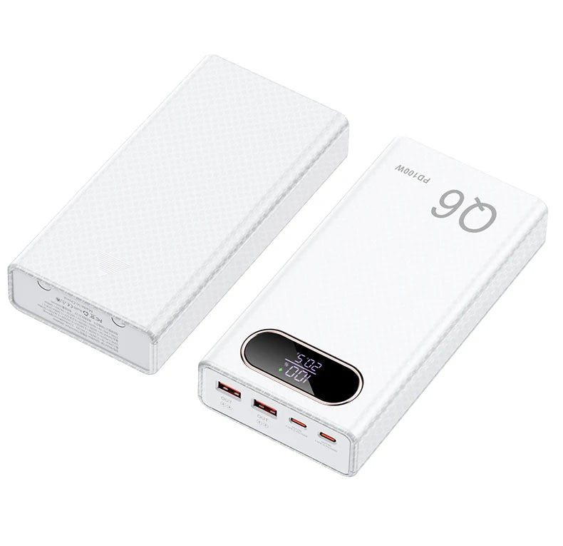 PD100W Fast Charging Power Bank DIY Kit 20V 5A 6x 21700 Battery Pack Portable Customizable No Soldering Easy Assemble