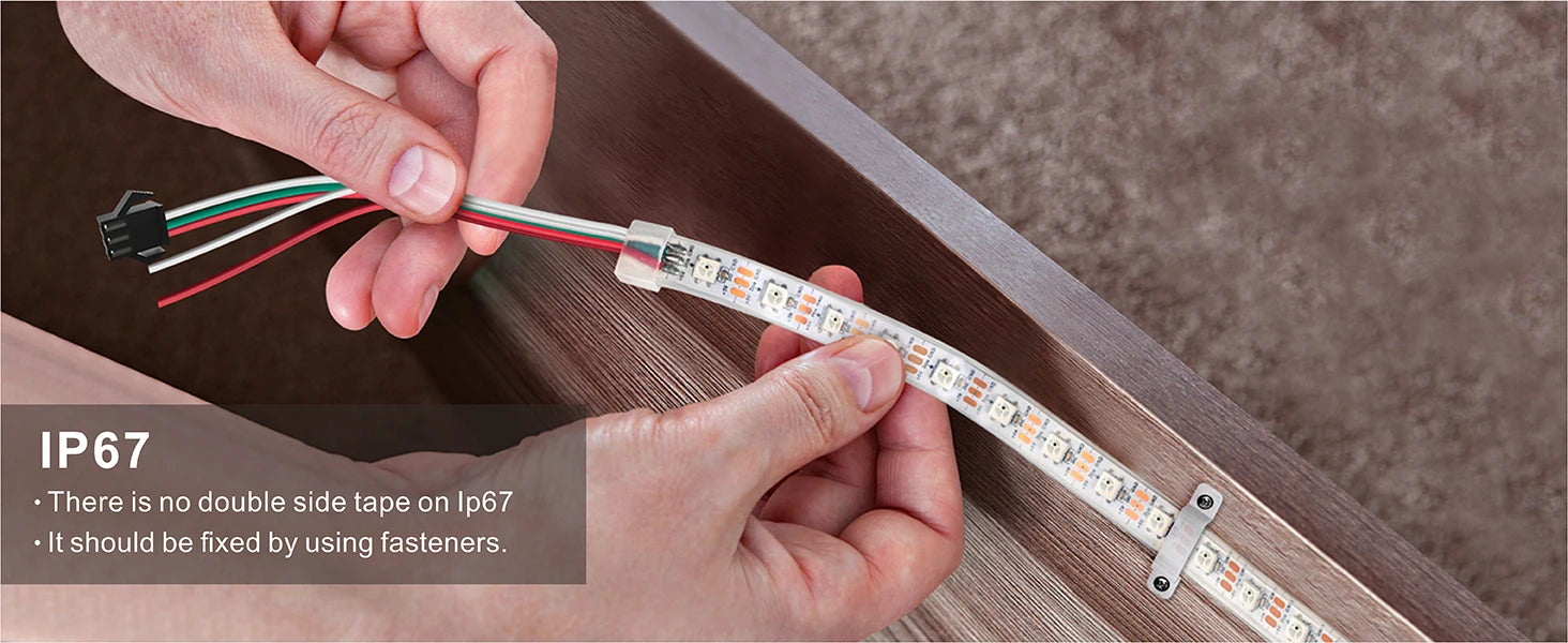 WS2812B WS2811 WS2815 WS2813 RGBIC LED Strip Lights 30/60/144 pixels per meter individually addressable smart  lights DC5V/12V