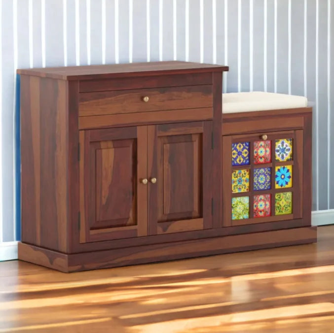 Modern and Luxury Solid Wood and Iron Customized Handmade Handicraft Living Room Show Rack Storage Foldable