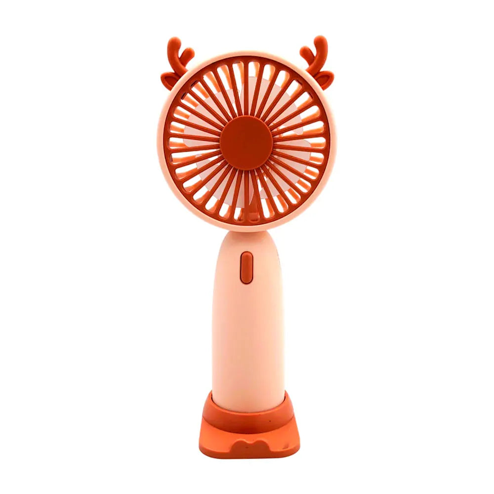 [GDL] Mini Portable Rechargeable Handheld Fan Wearable 3-Speeds Variety of Models and Colors USB 5V Mini Animal Ear Decor