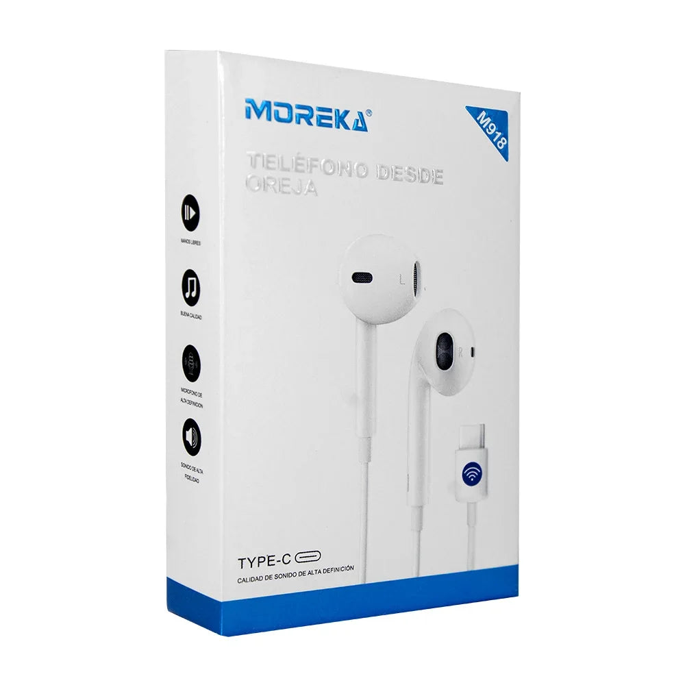 [GDL] Moreka wired earphones, with playback buttons and Type-C input, variety of uses / m918 / 1.2m