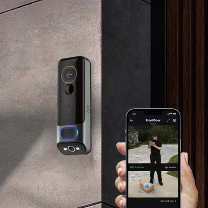 New Dual Wifi Camera Doorbell Outdoor Human Detection Night Vision   APP Control Wireless HD Smart Wifi Video Doorbells