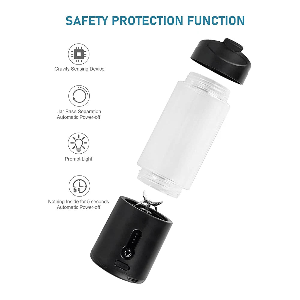 Ligkevan Fresh Fruit Smoothies Electric Mixer USB Rechargeable Cup Personal Bottle Mini Blenders Juice Portable Juicer Blender