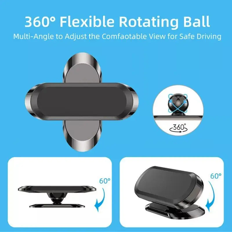 Wholesale Price Universal Zinc Alloy Phone Stand Rotate Strong Magnet Car Navigation Device Universal Phone Stand for Any Mobile