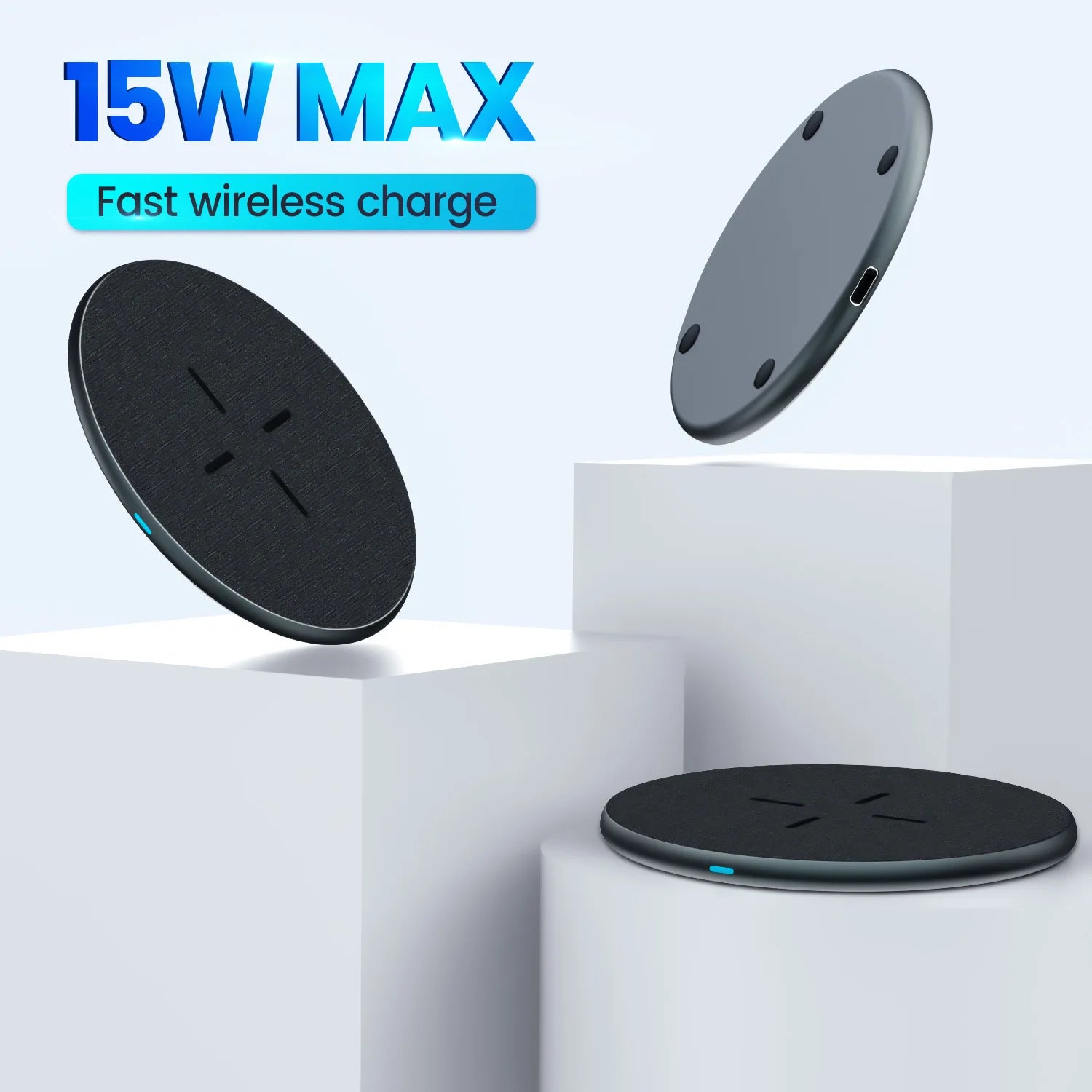 2024 Trend Product 15W Wireless Chargers Mobile Phones  PowerBank Phone Charger Strong Magnetic Breathing Led Multiple Protect