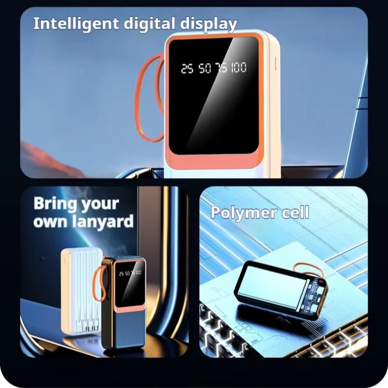 Large Capacity 40000mah Power Banks for Phone 2.1A Fast Charging Power Bank 40000mAh for Outdoors