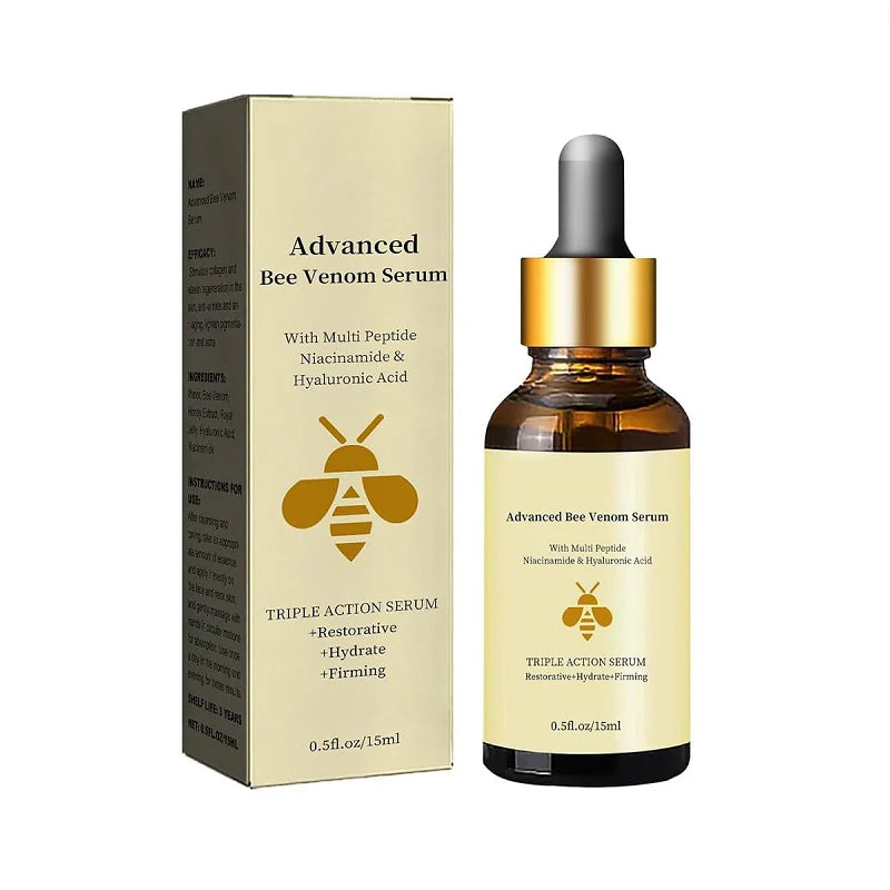 Advanced Bee Venom Serum, Anti-wrinkle and Firming Facial Serum, Facial Serum for Minimizing Fine Lines and Wrinkles