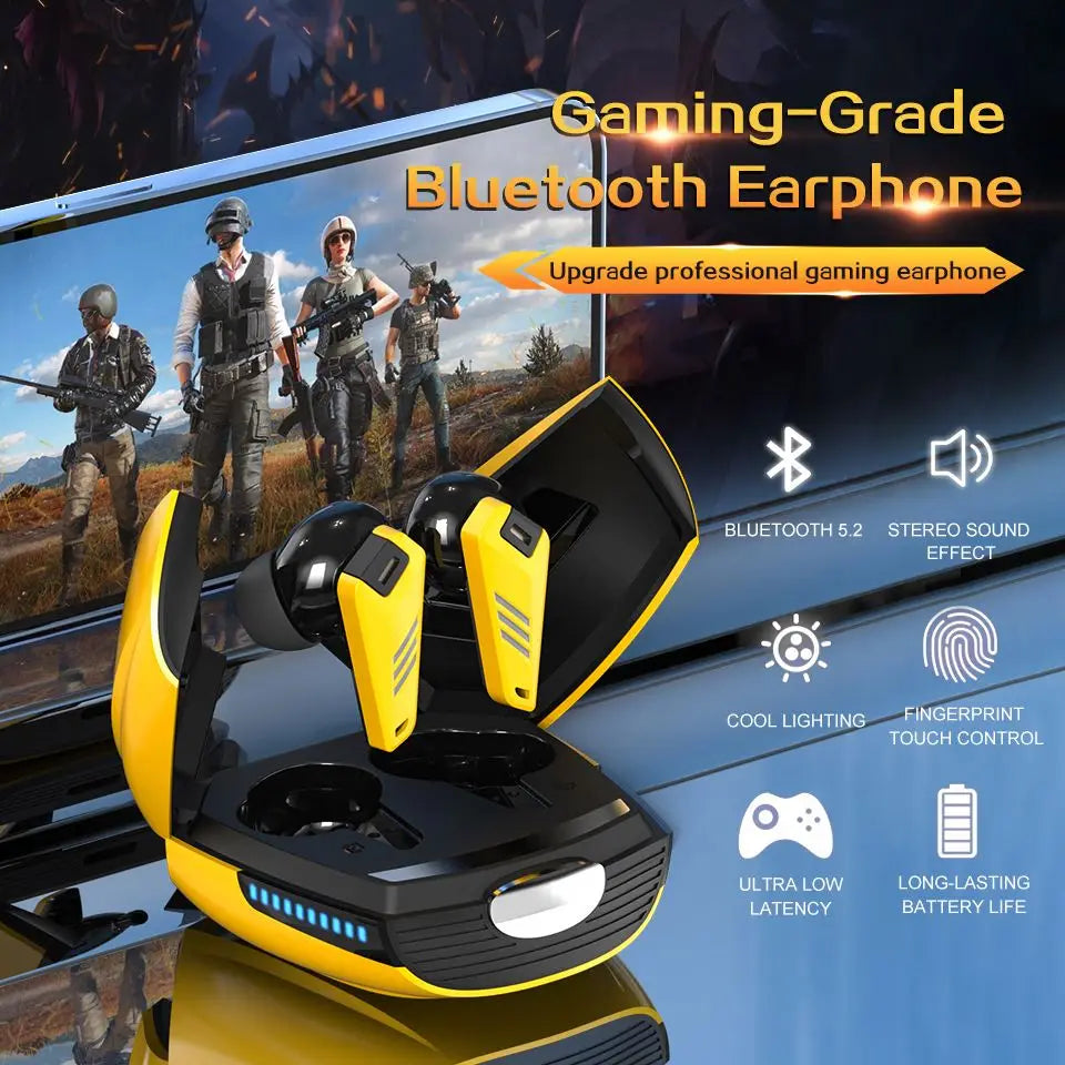 G04 TWS Gaming Headsets Low Latency Wireless Earbuds Bass Stereo Sound Gamer Wireless Earphone Headphones V5.4 for Gaming Earbud