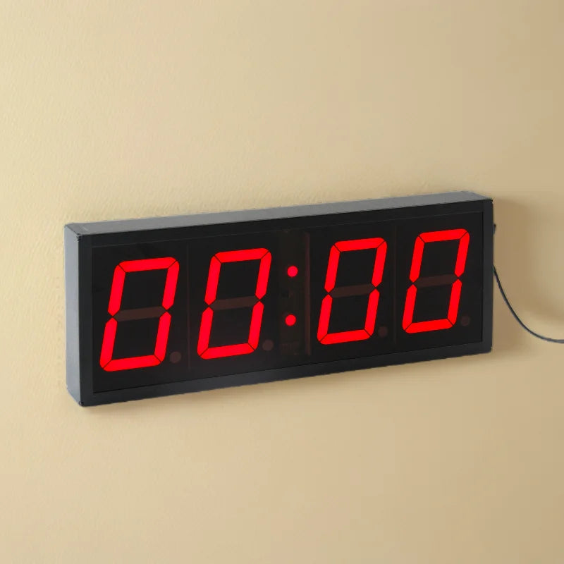 CHEETIE CP18 LED Digital Clock 12V Blue Green Yellow White Amber 4-Digit 7-Segment Display Countdown Stopwatch Projection IR