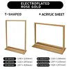 Practical Metal Desktop Menu Display Poster Board Business Card Stand for Store Office Table Decoration Accessory