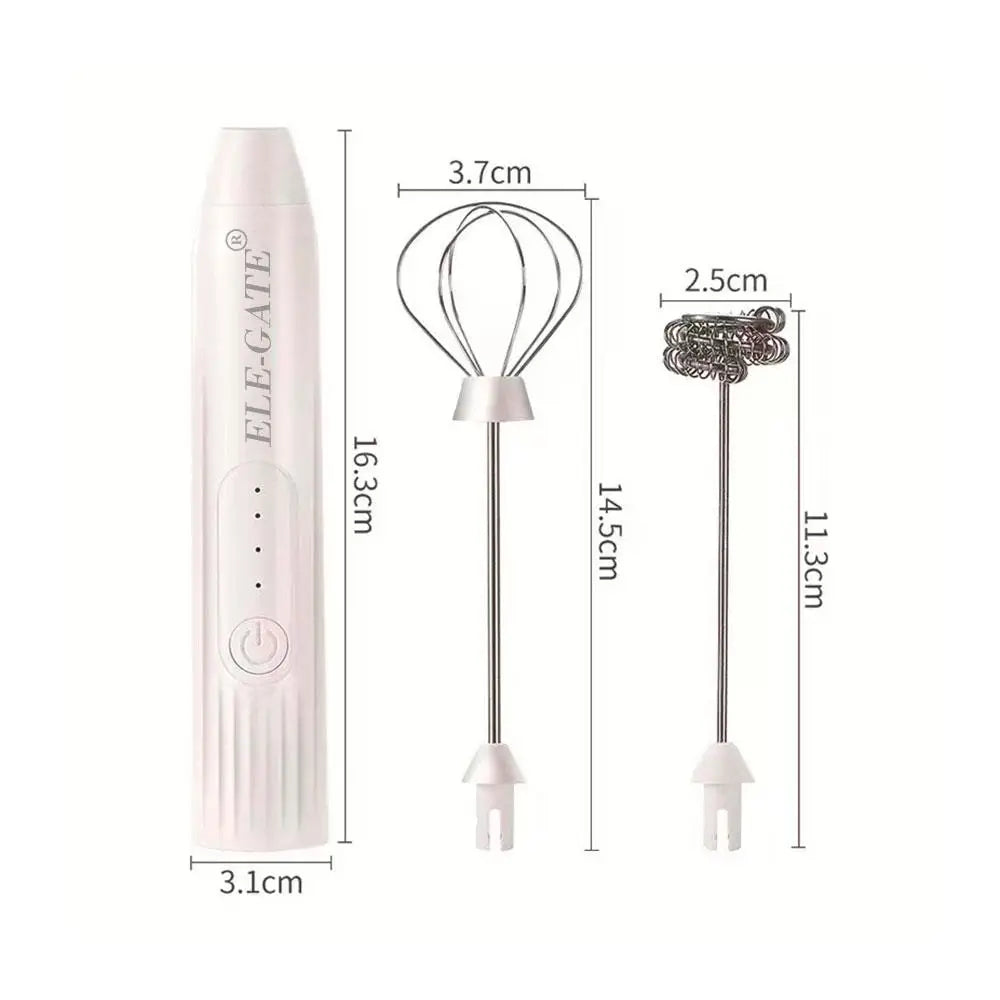 Portable Rechargeable Electric Mixer for Whisking Milk Coffee Eggs