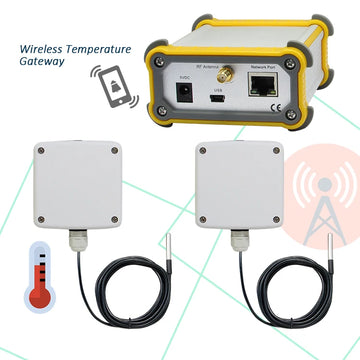 Temperature Control Room Temperature Logger High Temperature Alarm IP65 Rated 0.2 Resolution Smart App Control Battery
