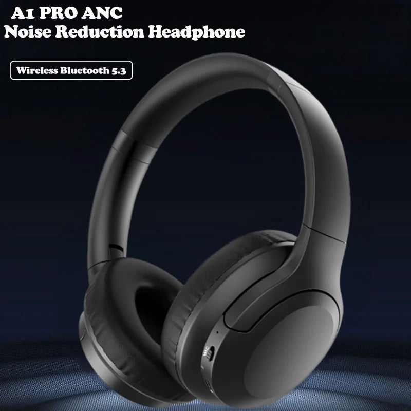 2025 New Active ANC Over-Ear Foldable Headset BT 5.3 TWS Earphones Headphones LED Battery Indicator for Gaming Noise Cancelling