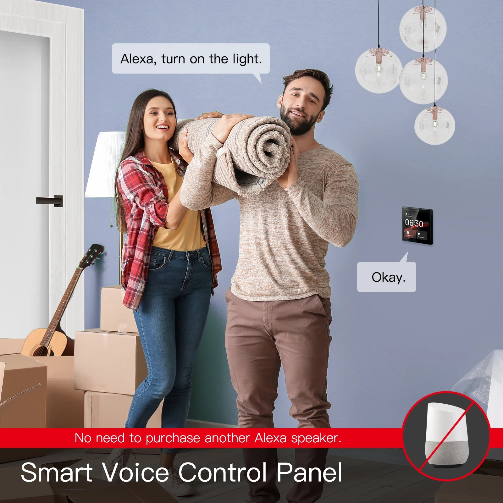 4 Inch Tuya ZigBee 3.0 Home Automation Gateway Panel Control Tuya Smart Home Devices and Scenes Controller