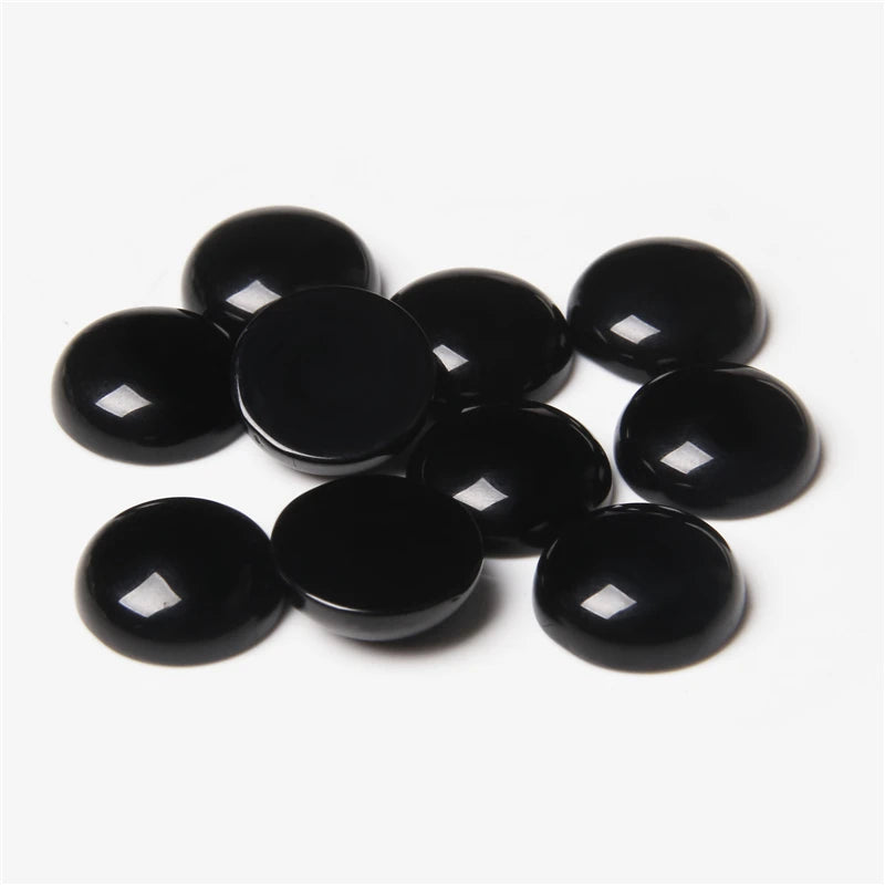 4/6/8/10/12/14mm Natural Stone Cabochon Round Semi-precious Cameo Fit DIY Ring Earring Bracelet Jewelry Making Finding 10pcs/lot