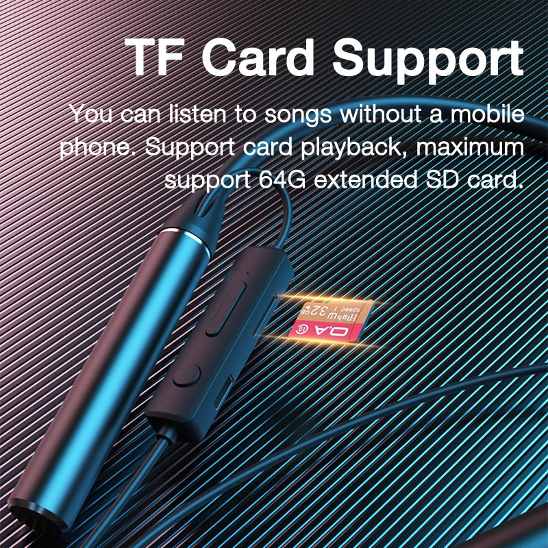 EARDECO 180 Hour Playback Bluetooth Headphone with Mic Wireless Headphones Bass Sport Wireless Earphones Headset Neckband Stereo