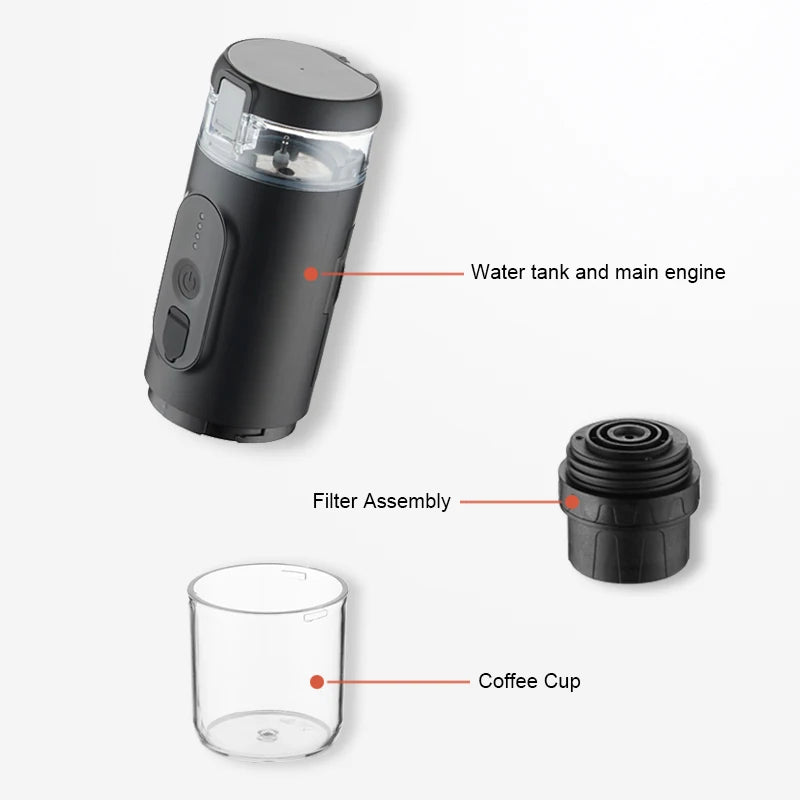 Factory Mini Automatic Espresso Electric Portable Coffee Makers Car USB Coffee Machine High Quality Travel 12 Business Services