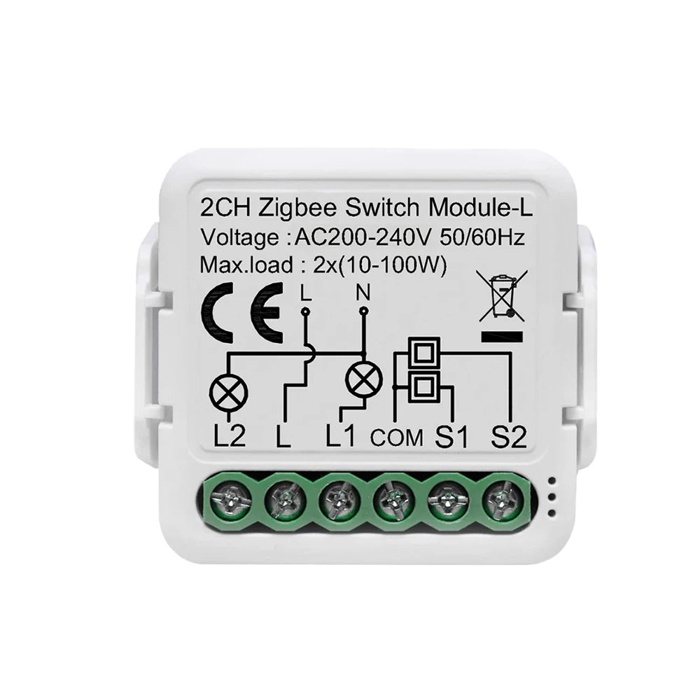 Smart Home Devices ODM OEM Wall Mount Tuya App Control Zigbee Switch Module Trigger Relay Without Neutral Line