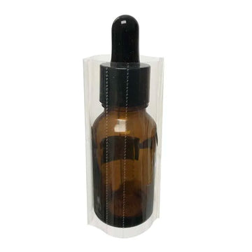 PVC Transparent Soft Shrink Film Heat Shrink Bands Perforated Shrink Sleeves for 15ml Lotion Dropper Bottle