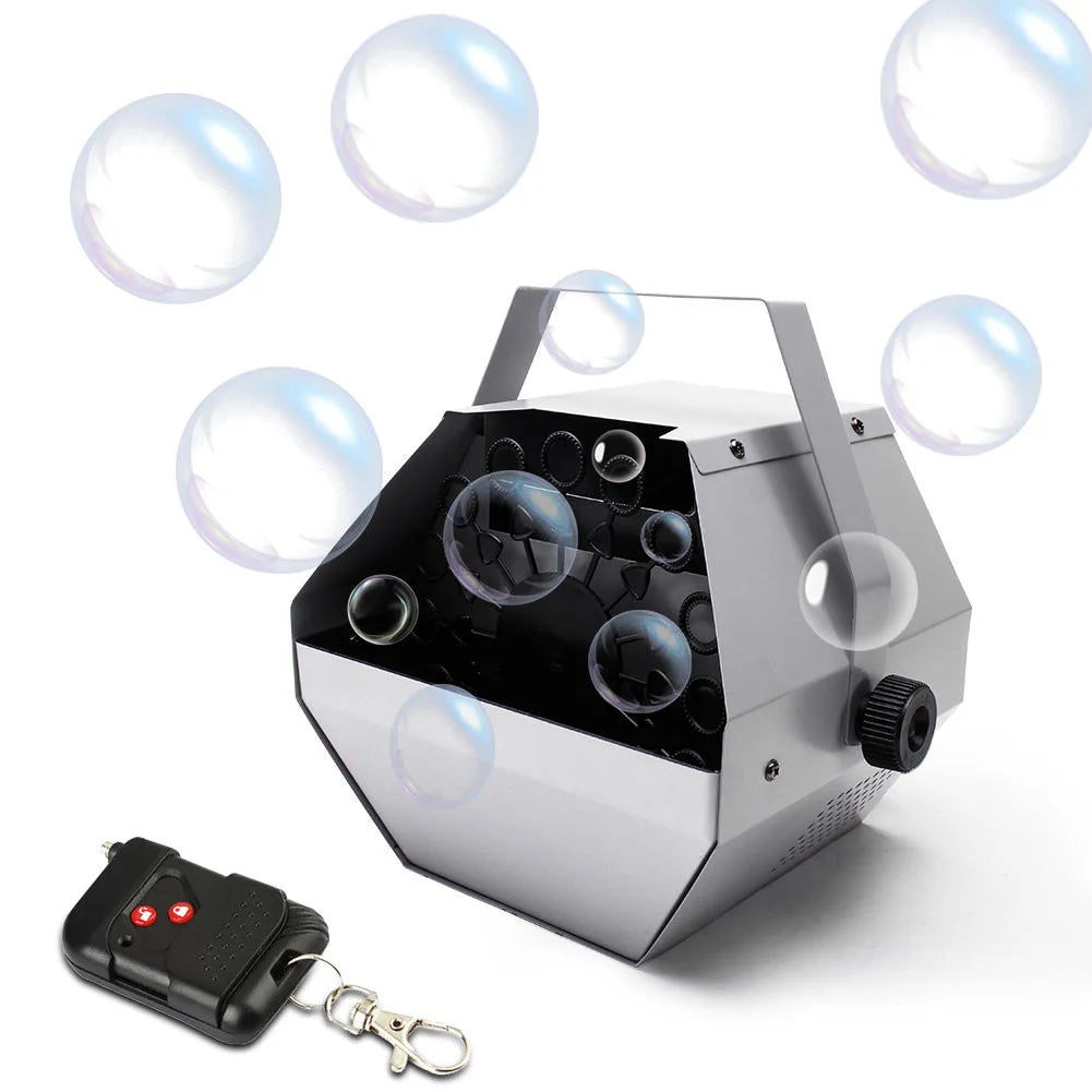 Kids Mini Remote Control Automatic Stage Soap Bubble Machine Powpartyofessional Bubbles Machine for Wedding Party DJ Children
