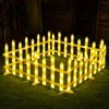 Waterproof Outdoor Solar & Plug Garden Fence Decorative Lighting for Christmas Tree and Courtyard Decoration