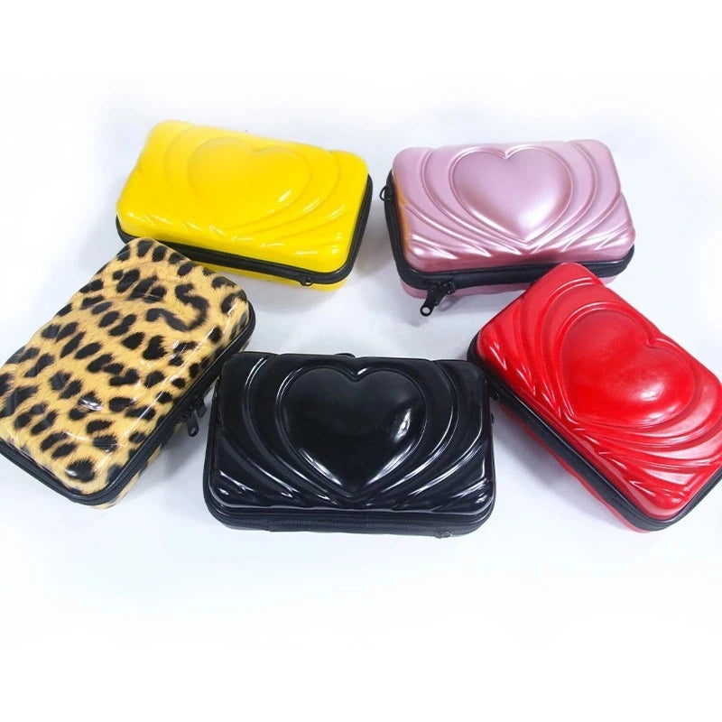 Wholesale Mini Carrying Shoulder Strap ABS PC Hard Shell Bag Portable Women Cosmetic Organizer Makeup Case